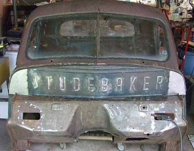 Studebaker Firewall From Spare Tailgate