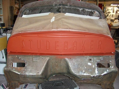 Studebaker Firewall From Spare Tailgate