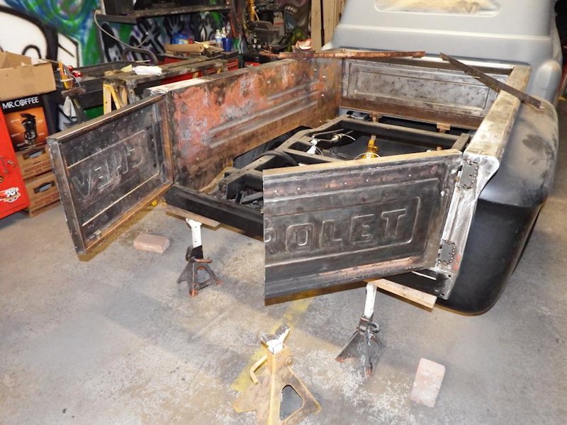 Projects 1955 Chevy Pickup Bed Barn Door Tailgate The H.A.M.B.